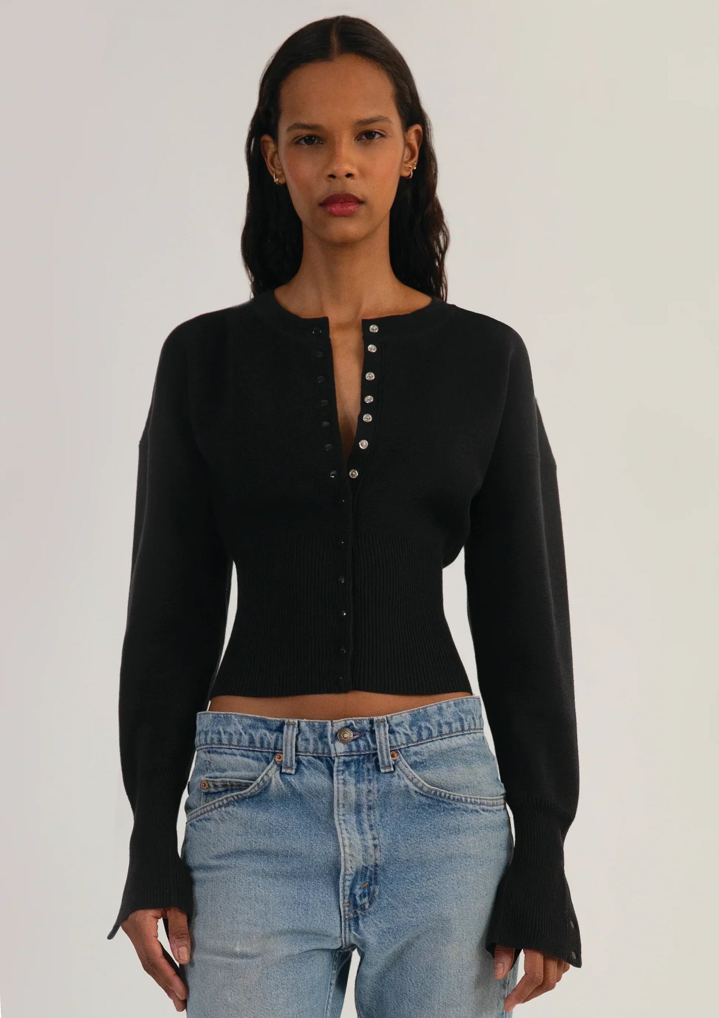 Bristol | Elegante Stretch Vesttop - Gebreide Stof – Getailleerd & Elegant