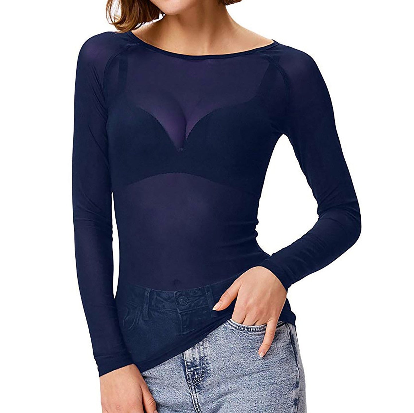 Feliz | Uitdagende Doorschijnende Mesh Top