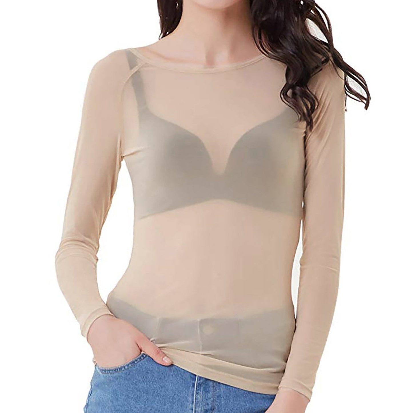 Feliz | Uitdagende Doorschijnende Mesh Top
