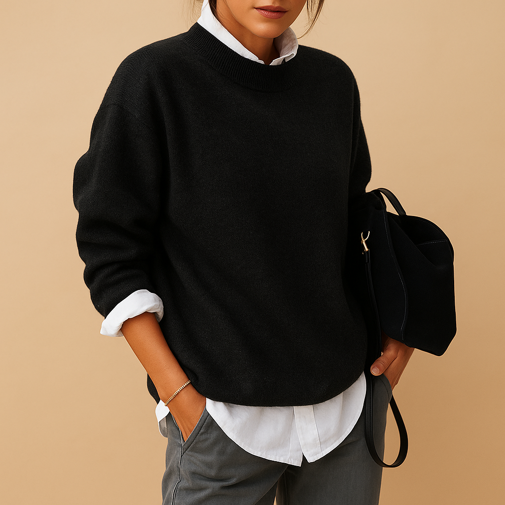 Diede | Wollen damestrui met elegante pasvorm en minimalistische afwerking