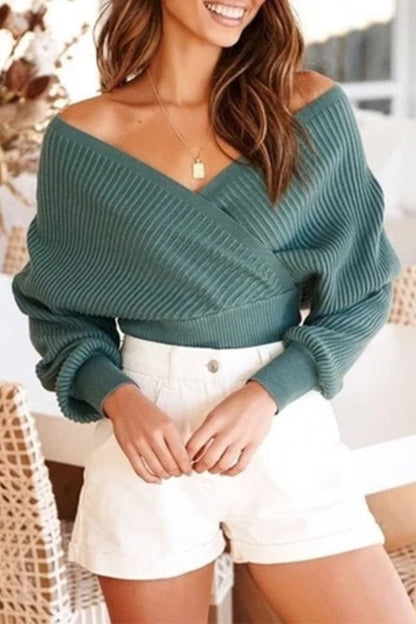 Jolly | Elegante Gebreide Off-Shoulder Trui