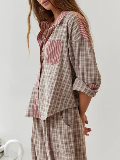 Yvette | Tweedelige pyjama set katoen zacht en stretchy