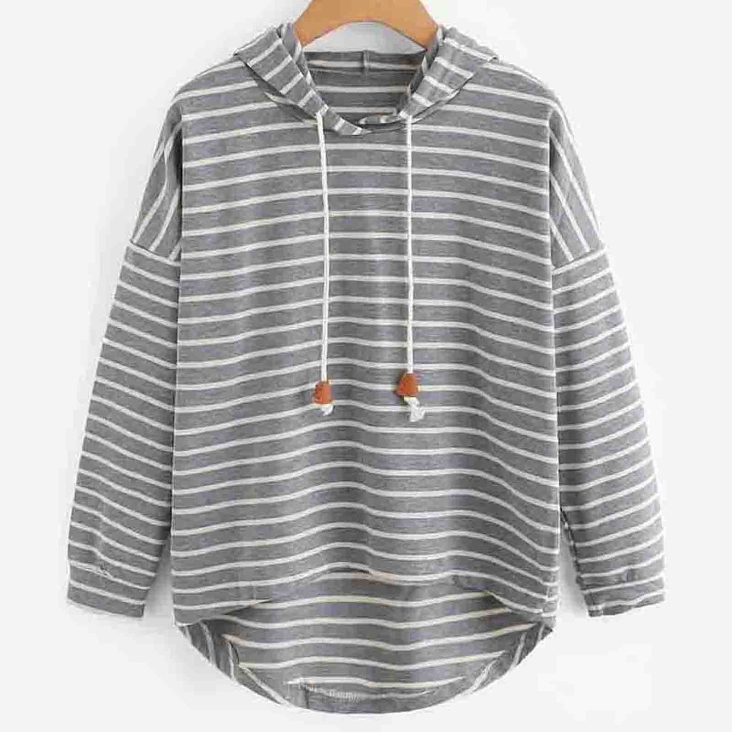 Fanny - Gestreepte en Comfortabele Dames Hoodie