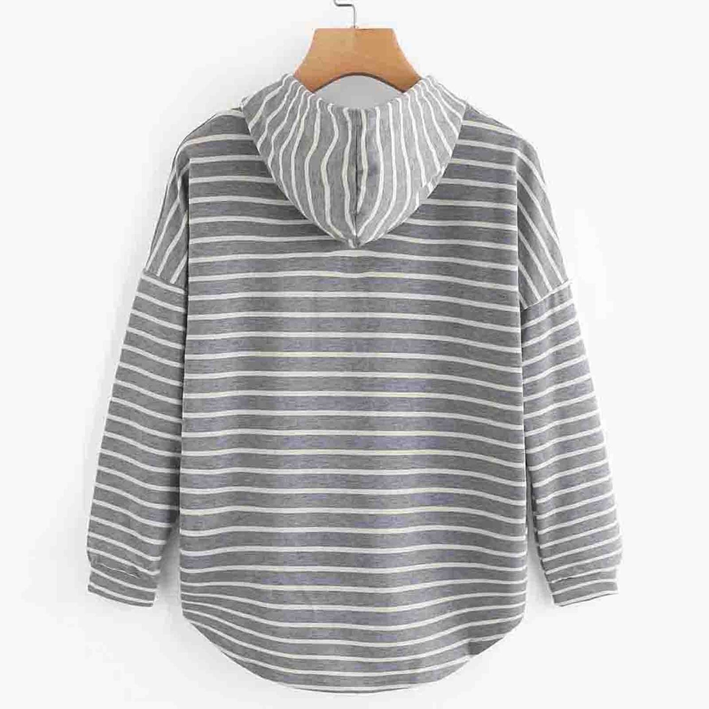 Fanny - Gestreepte en Comfortabele Dames Hoodie