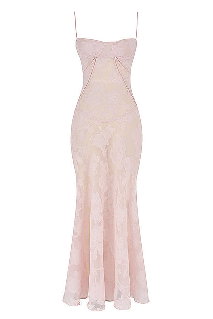 Liane | Stralend Elegant in een Rugloze Maxi-Jurk