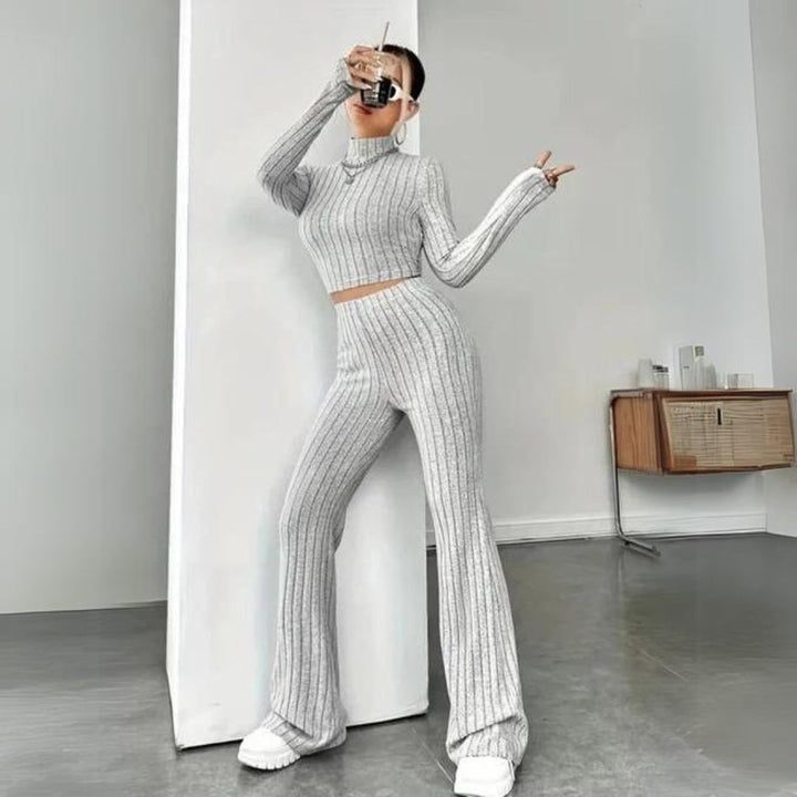 Savina | Ribgebreide Loungewear Dames Set voor de herfst