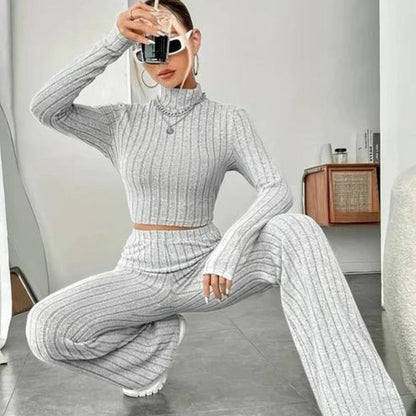Savina | Ribgebreide Loungewear Dames Set voor de herfst
