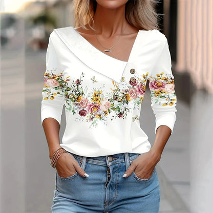 Isaris - Blouse dames - bloemenprint - ideaal voor de lente