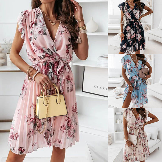 Naomi | Trendy Geplooide Jurk