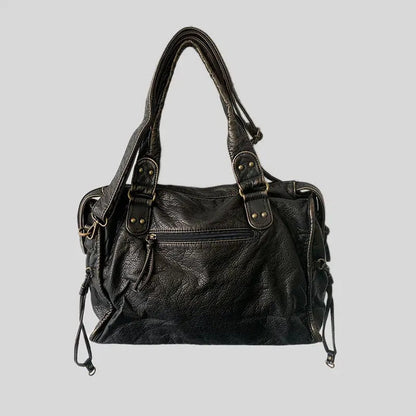 Clarissa - Vintage Leren Draagtas Voor Vrouwen