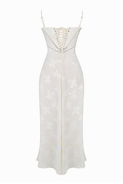 Liane | Stralend Elegant in een Rugloze Maxi-Jurk