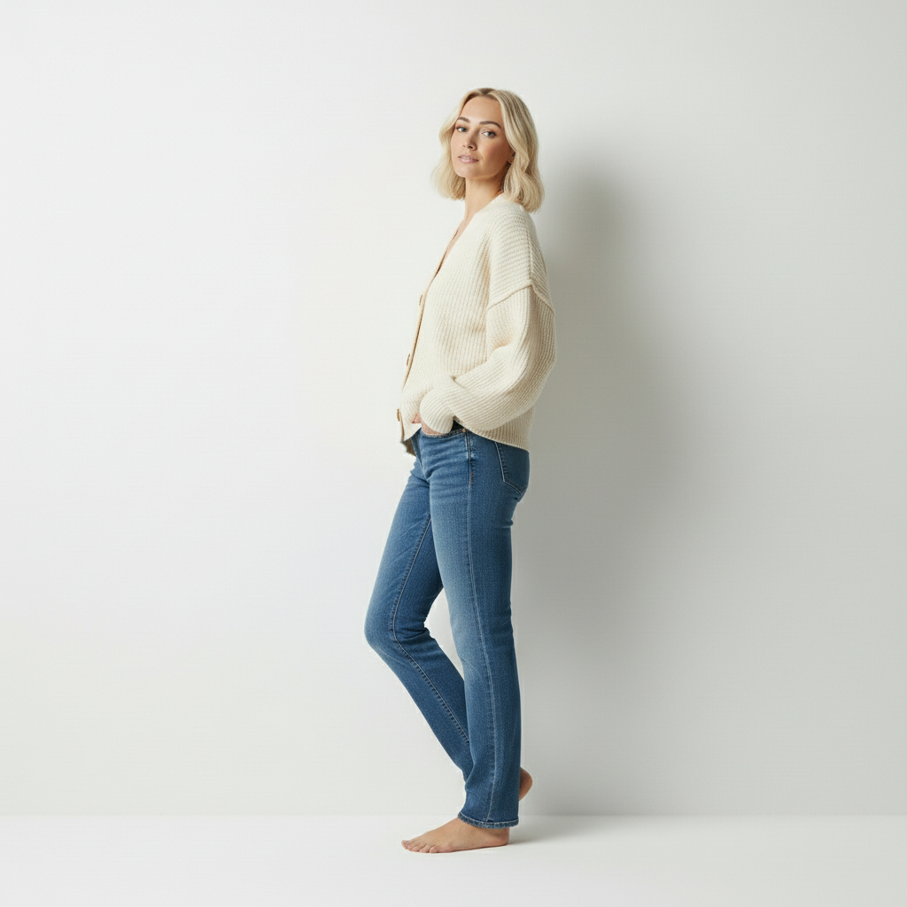 Bailey | Stijlvol Handgemaakt Oversized Gebreid Vest van Wolmix met Knopen