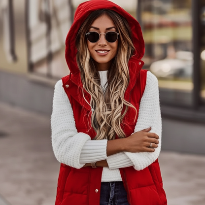 Fanny | Gewatteerd Lang Vest voor Dames – Casual Buitenlaag