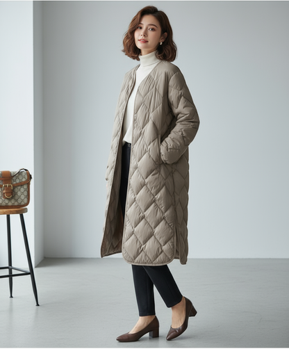 Karla | Lichtgewicht Argyle Donsjas Dames