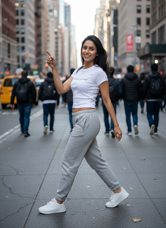 Bronx | New York is my Boyfriend Baby Tee van Katoenmix