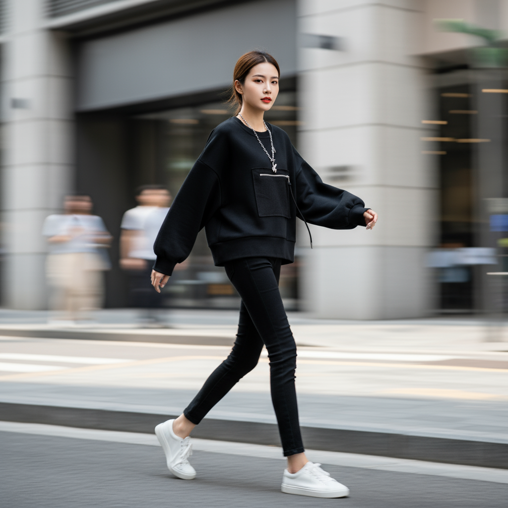 Senna | Cozy Chic | Ritszak Detail Katoenmix Sweater Dames Herfst Casual