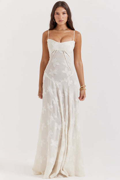 Liane | Stralend Elegant in een Rugloze Maxi-Jurk