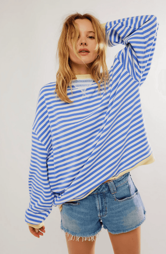 Kamilla | Oversized Trui met Gedurfde Strepen voor Dames