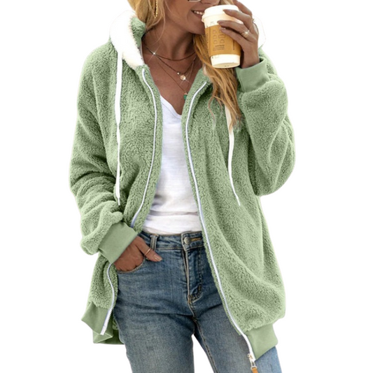 Izem - Warm en Casual Dames Fleecejack Voor de Herfst