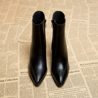 Ashley | Sculpted Enkelboots Zwart Kunstleer
