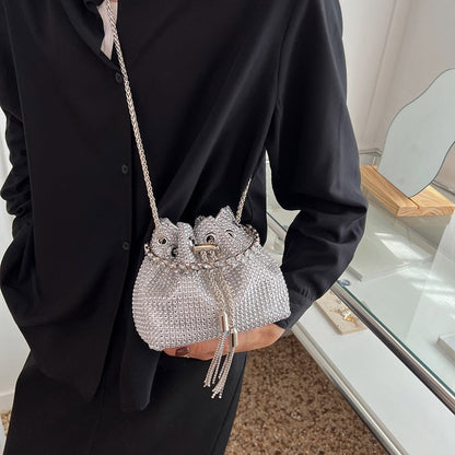 Mona | Strass Bucket Tas – Glanzend & Hoogwaardig