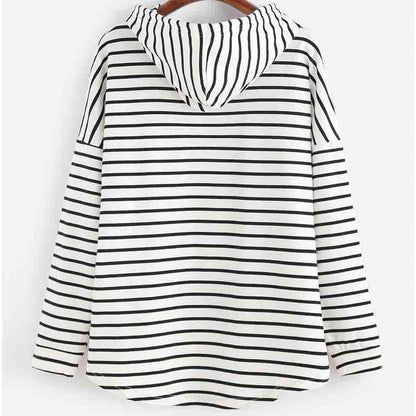 Fanny - Gestreepte en Comfortabele Dames Hoodie