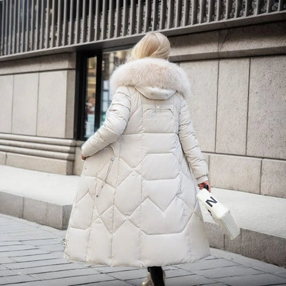 Beate - Gewatteerde Lange Puffer Jas voor Dames