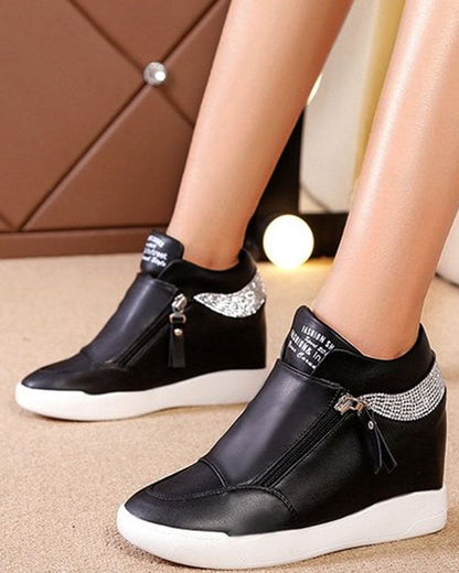 Annemijn | Sportschoenen Met Sleehak