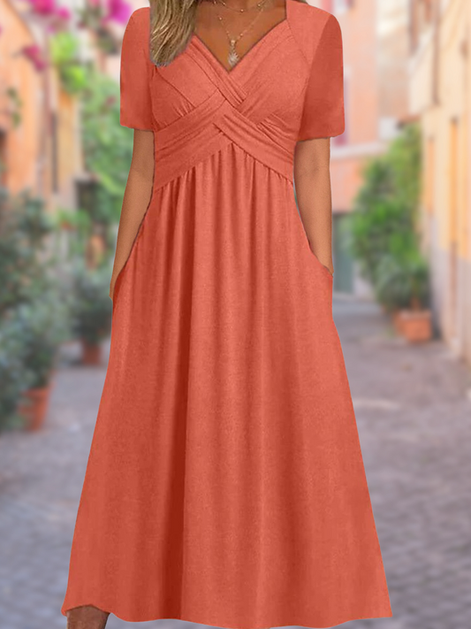 Esila - Stijlvolle Zomerjurk met een v-hals