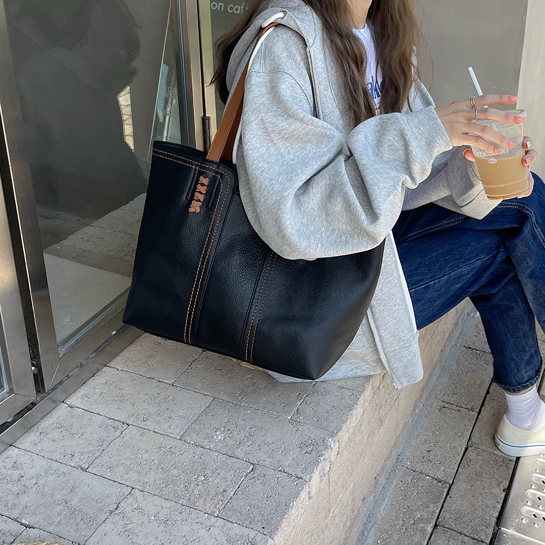 May | Dames Shopper Tas PU Leer Gestructureerd Dagelijks