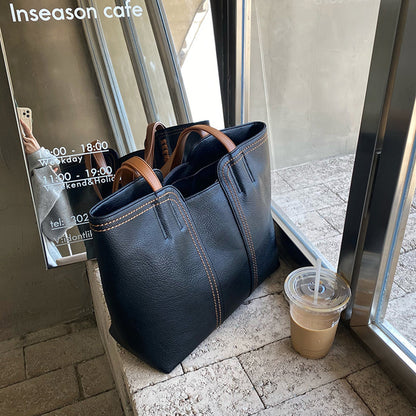 May | Dames Shopper Tas PU Leer Gestructureerd Dagelijks