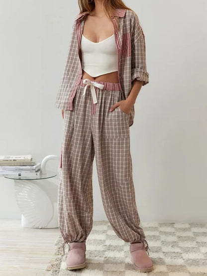 Yvette | Tweedelige pyjama set katoen zacht en stretchy