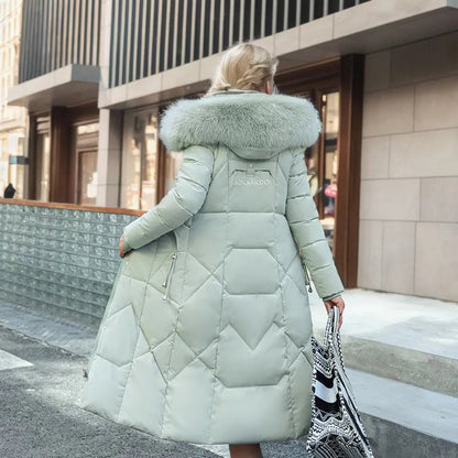 Beate - Gewatteerde Lange Puffer Jas voor Dames