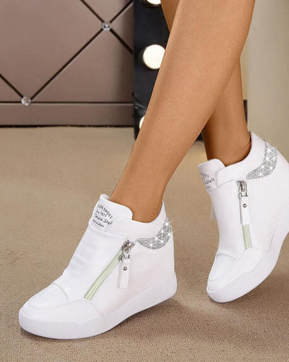 Annemijn | Sportschoenen Met Sleehak