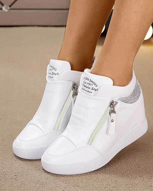 Annemijn | Sportschoenen Met Sleehak