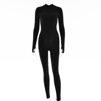 Jenna-Rae | Strakke Jumpsuit met Ritssluiting