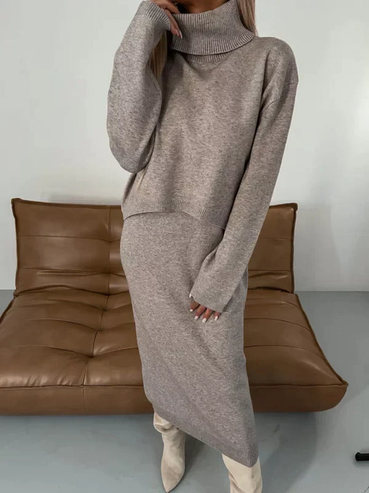 OLIVIA | Comfortabele knit set Voor de herfst