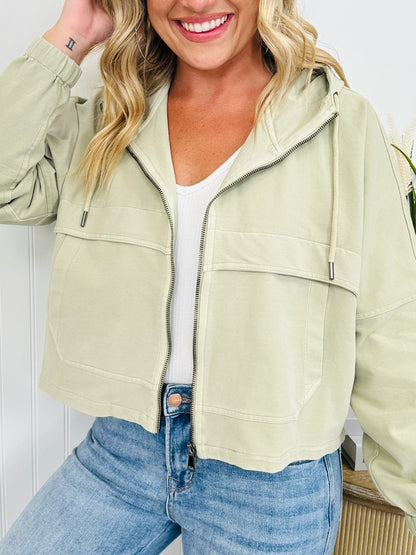 Tammy | Lichtgewicht Hoodie Jas in Katoenmix voor Laagjes