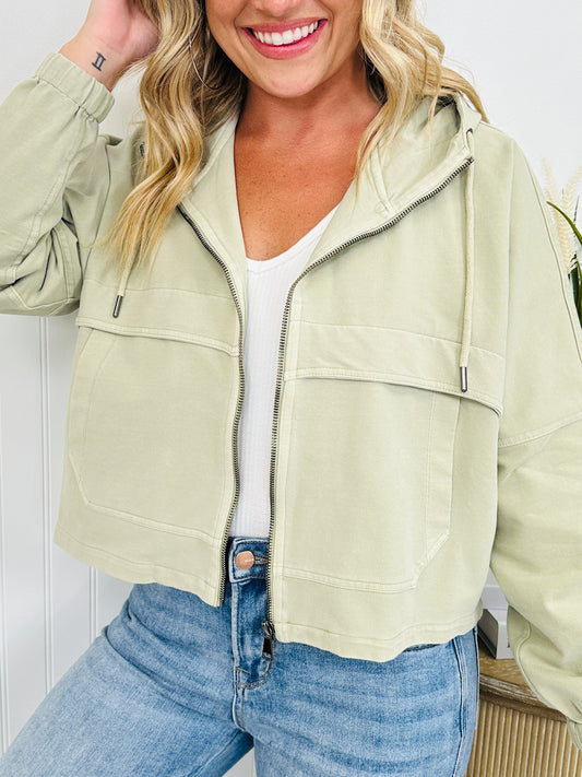 Tammy | Lichtgewicht Hoodie Jas in Katoenmix voor Laagjes