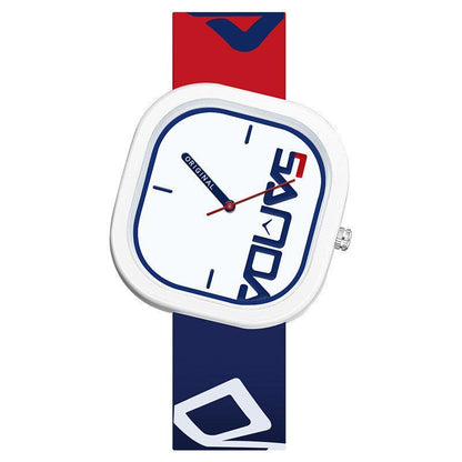 New Silicone Square Fashion Trend Waterproof Watch - Trendha