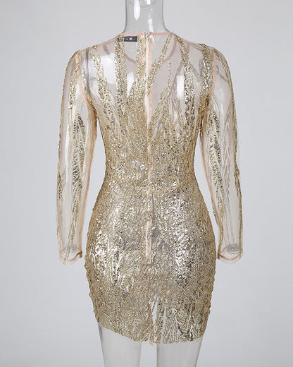 Kelsey | Bodycon jurk met glitters voor vrouwen