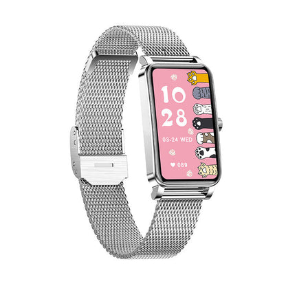 Osaka | Dames Smartwatch met RVS Band – Elegant & Multifunctioneel