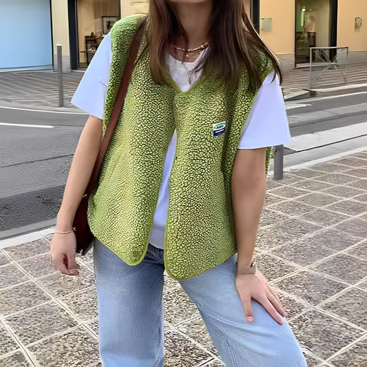Florence | Geweven Open-Voorkant Vest