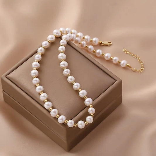 Teagan - Elegante Zoetwaterparel Ketting