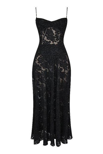 Liane | Stralend Elegant in een Rugloze Maxi-Jurk