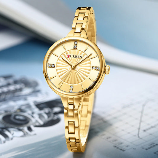 Zindra | Dameshorloge Quartz Roestvrij Staal Elegant