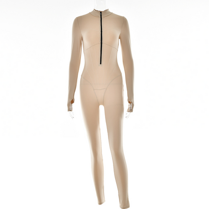 Jenna-Rae | Strakke Jumpsuit met Ritssluiting