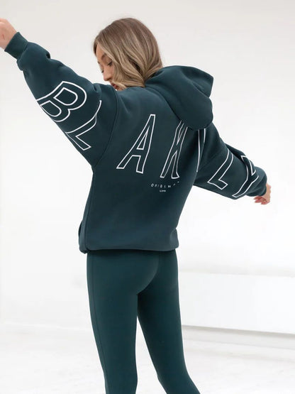 Aly | Loose Fit Hoodie met Grafische Print en Katoenmix