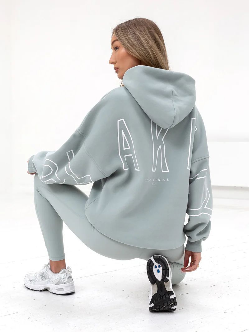 Aly | Loose Fit Hoodie met Grafische Print en Katoenmix