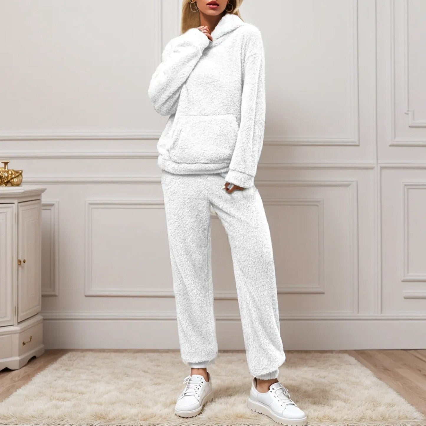Yuno | Cozy Cloud | Teddy Fleece Loungewear Set Dames